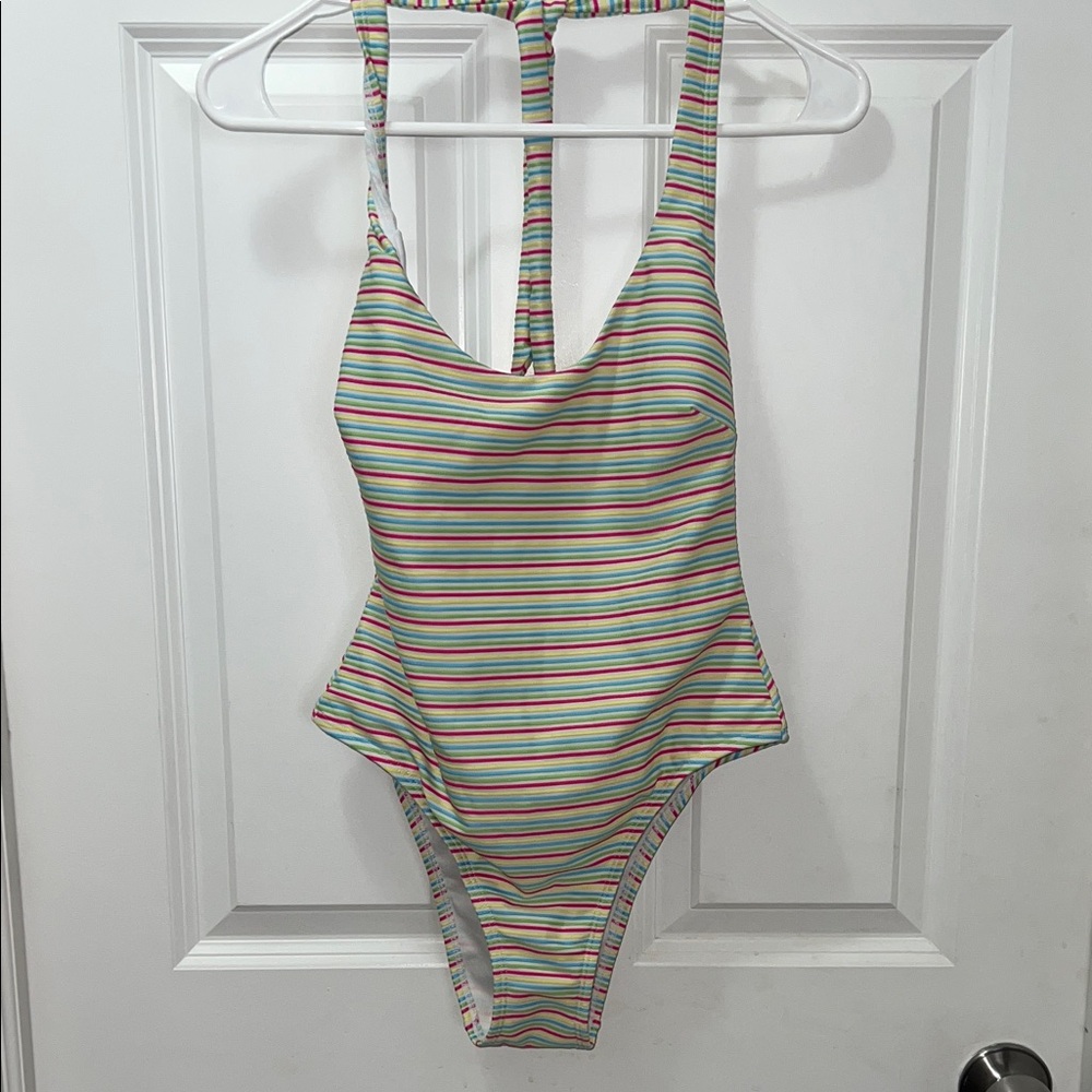 Women’s  Multicolor Striped One-Piece swimsuit